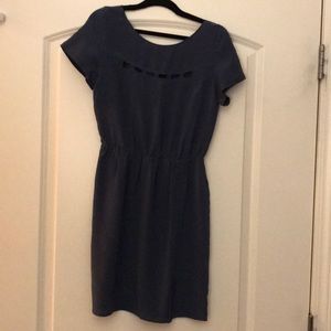 Blue silk mini dress size XS